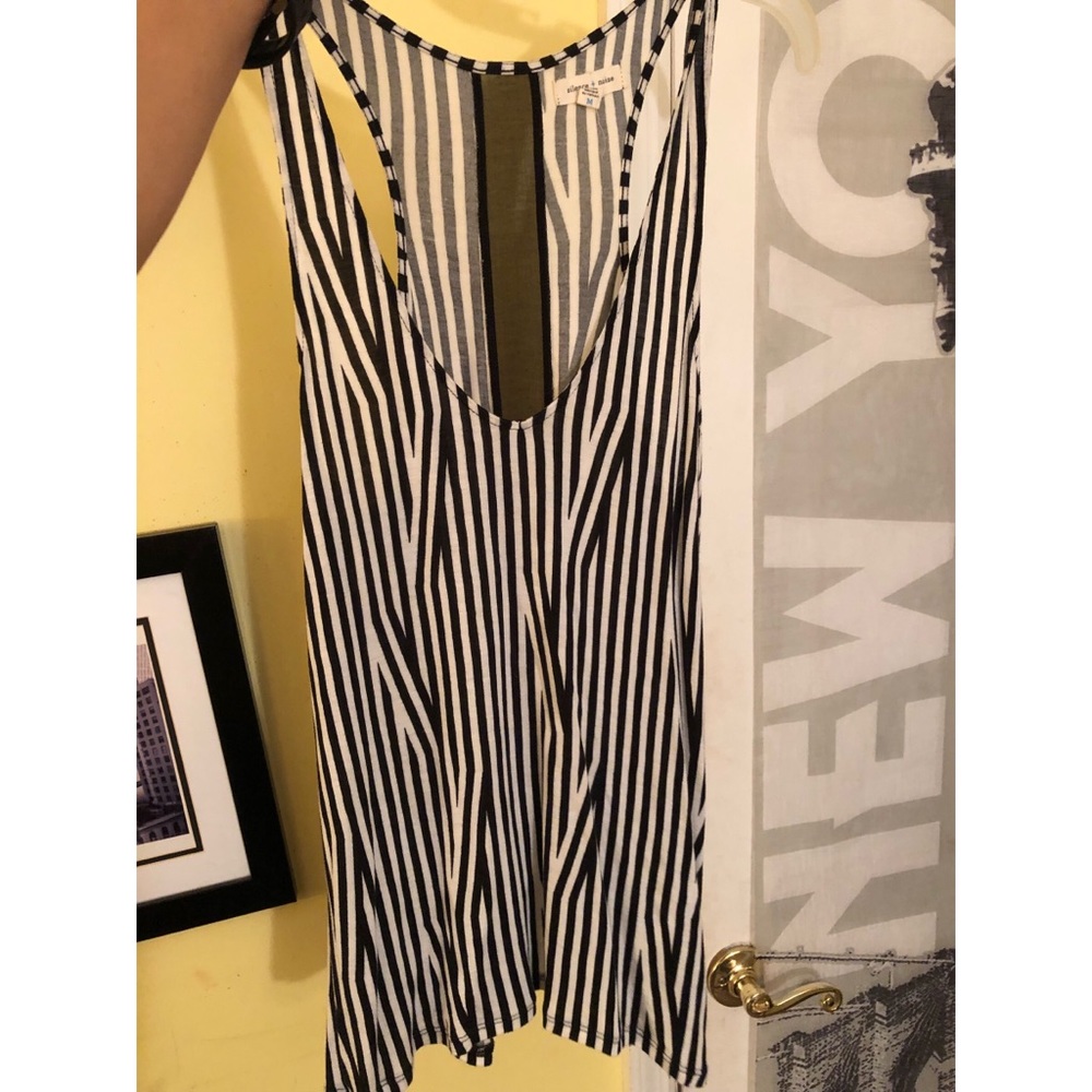 Cute black and white tank top